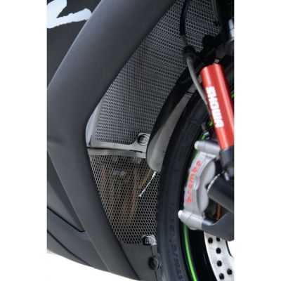 Ochranná mřížka chladiče R&G Racing - Kawasaki ZX10R, titan